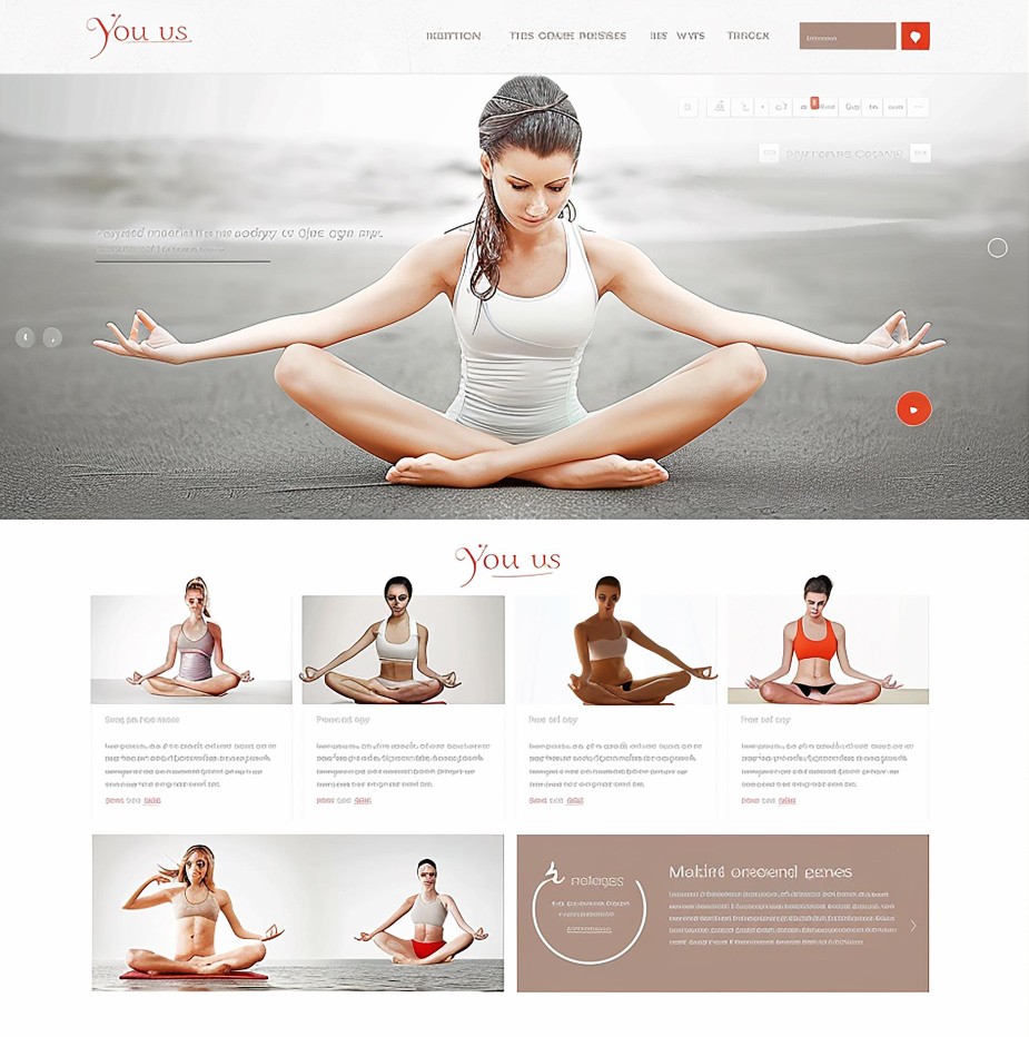 Professional Yoga Website Design in the USA